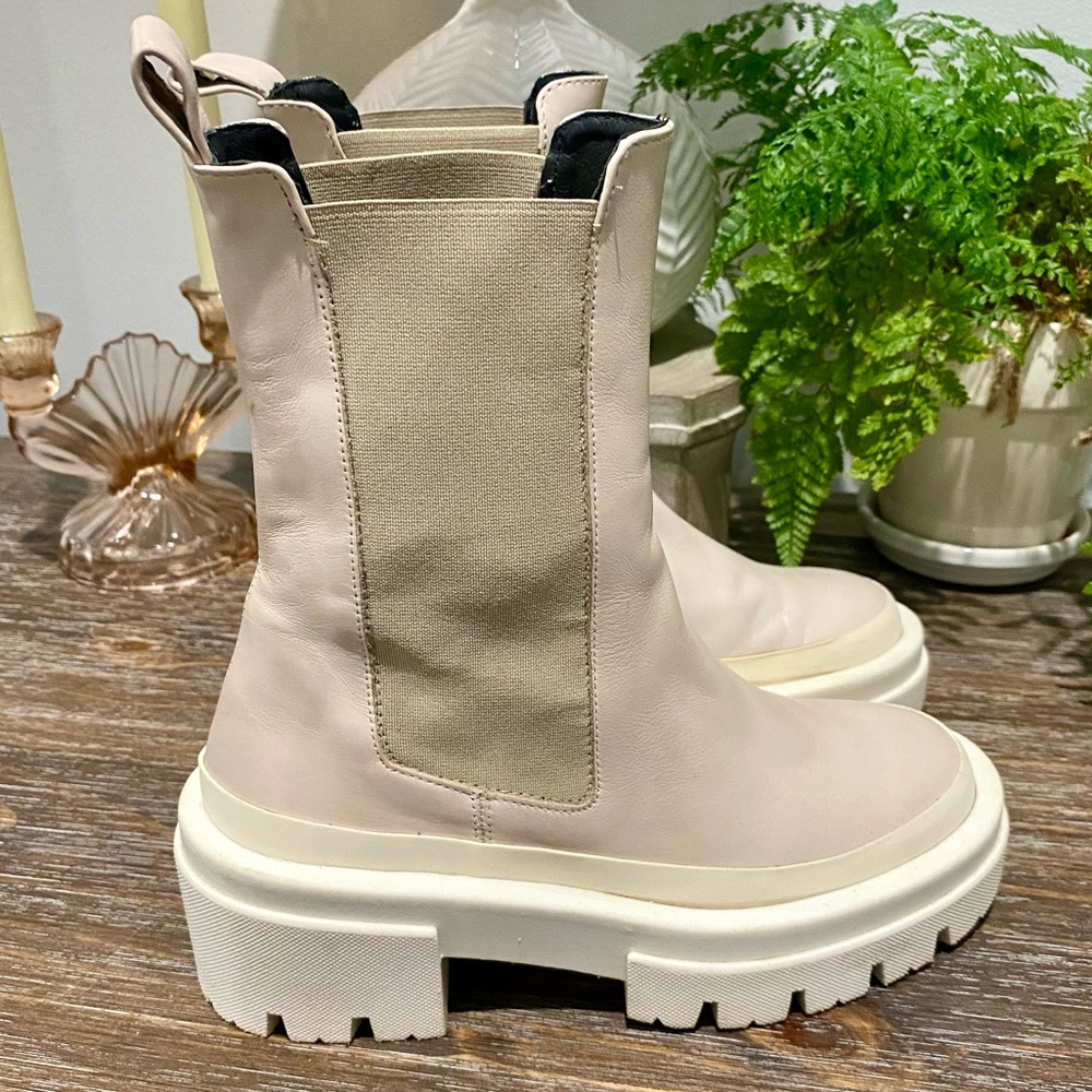 Equitare Women’s Blush Aletta Ankle Boots Leather Platform Chunky‎ Sole US6 EU36 - Picture 5 of 14